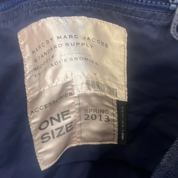 Marc By Jacobs Leather Tote Bag Indigo Large Capacity navy/blue 2013 collection - Picture 13 of 16